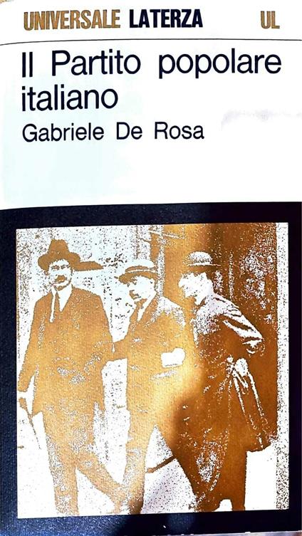 Il partito popolare italiano - Gabriele De Rosa - copertina