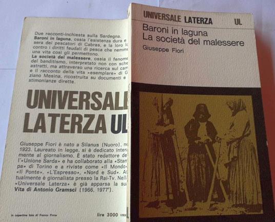 Baroni in laguna. La societa' del malessere - Giuseppe Fiori - copertina