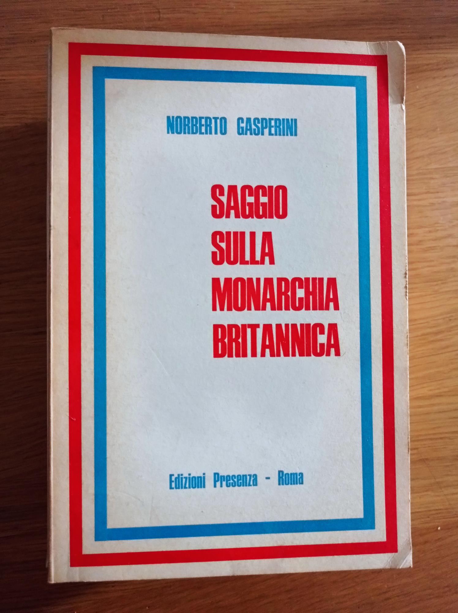 Saggio sulla monarchia britannica