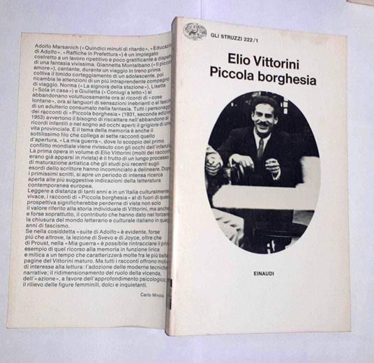 Piccola borghesia - Elio Vittorini - copertina