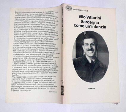 Sardegna come un'infanzia - Elio Vittorini - copertina