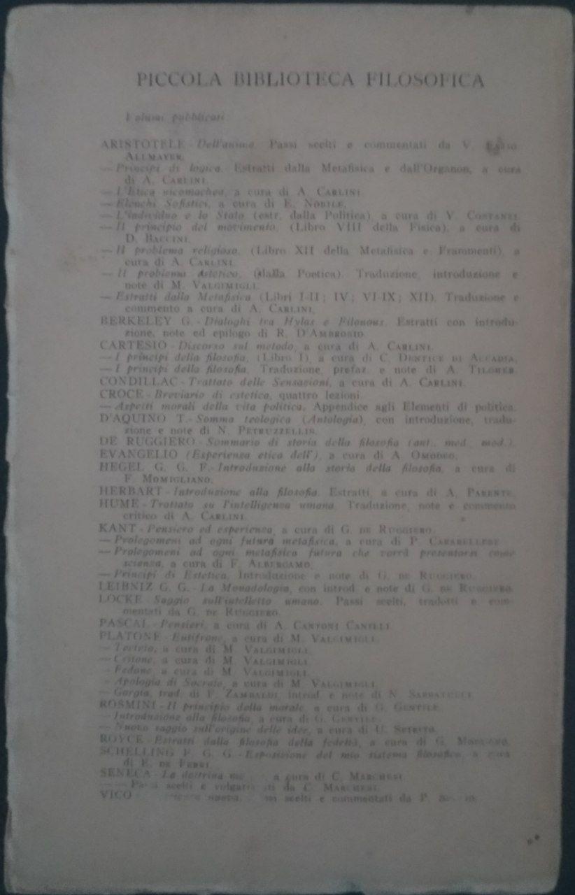 Sommario di storia della filosofia. Antica - Medievale - Moderna