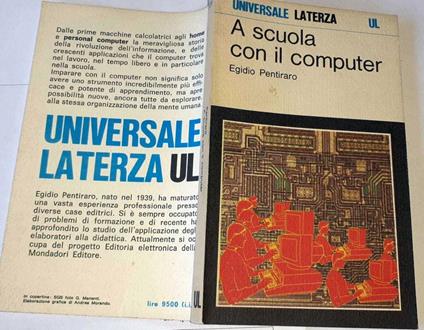 A scuola con il computer - Egidio Pentiraro - copertina