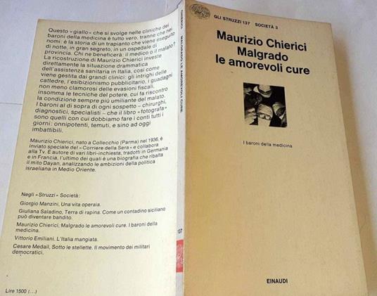 Malgrado le amorevoli cure - Maurizio Chierici - copertina
