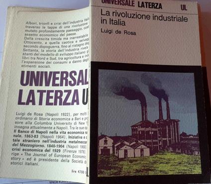 La rivoluzione industriale in Italia - Luigi De Rosa - copertina