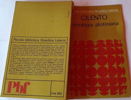 Antologia plotiniana - copertina