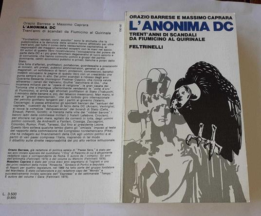 L' anonima DC. Trent'anni di scandali da Fiumicino al quirinale - copertina