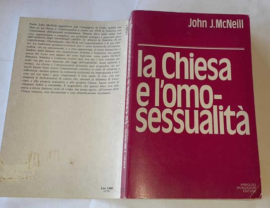 La chiesa e l'omosessualità - John J. McNeill - copertina