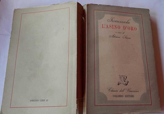 L' asino d'oro - Agnolo Firenzuola - copertina