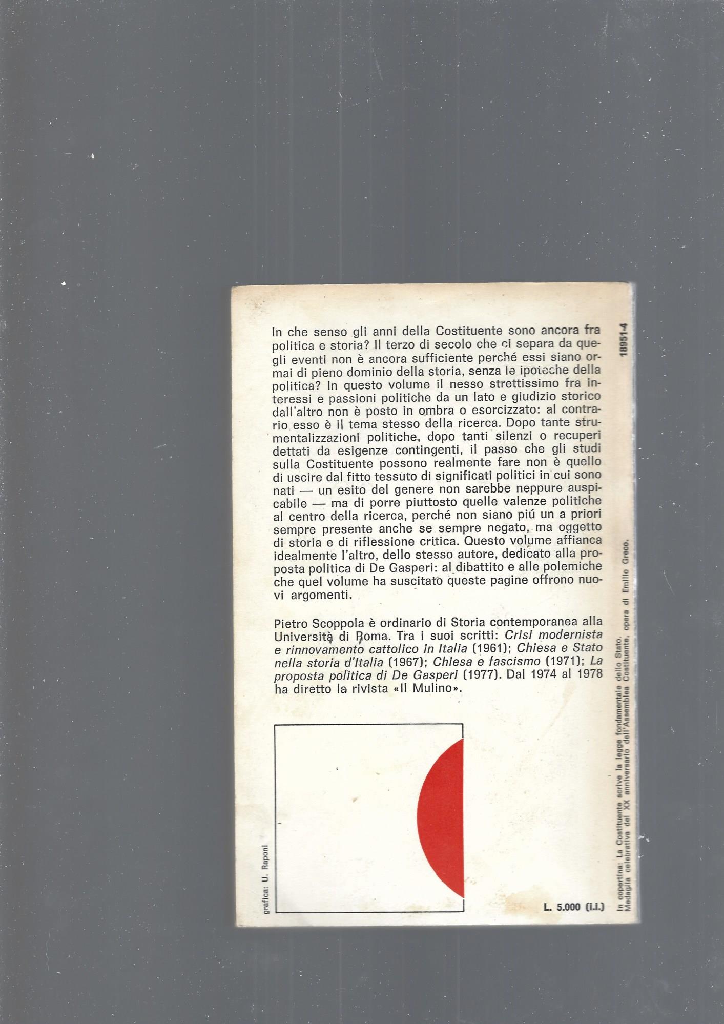Gli Anni Della Costituente Fra Politica E Storia