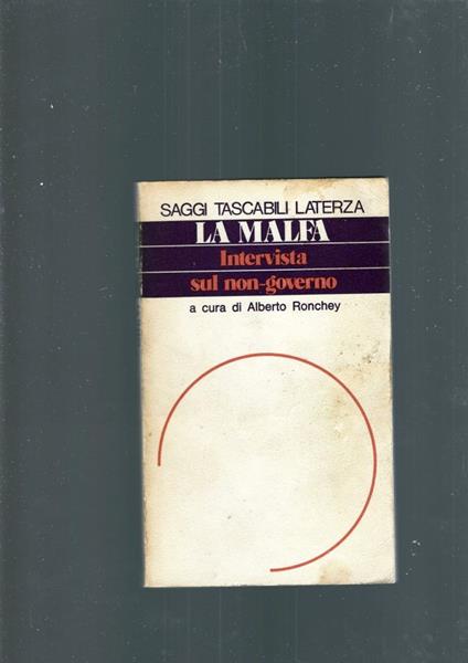 Intervista Sul Non Governo - Ugo La Malfa - copertina
