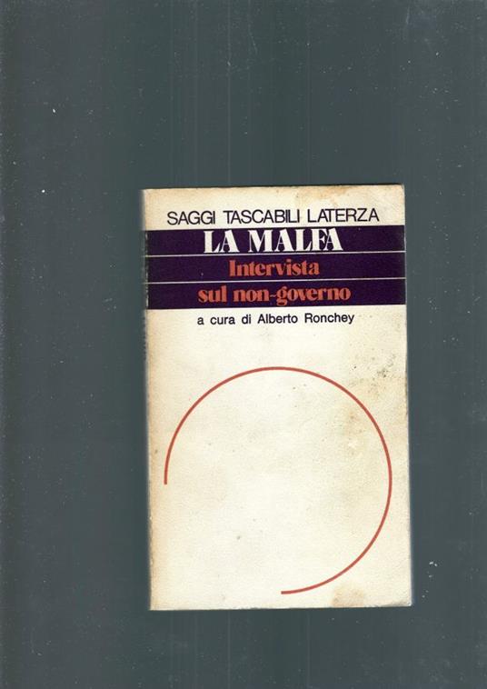 Intervista Sul Non Governo - Ugo La Malfa - copertina
