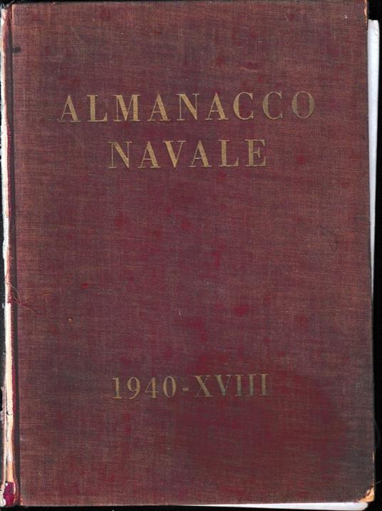Almanacco Navale 1940-XVIII - copertina