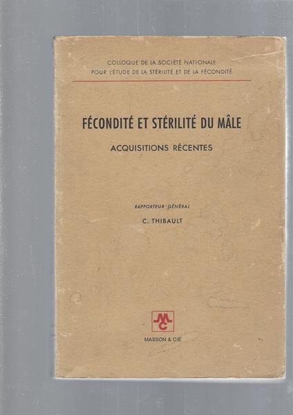 Fecondite' Et Sterilite' Du Male - copertina