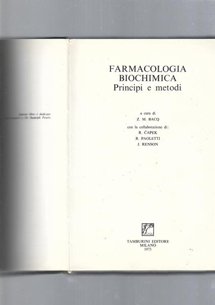Farmacologia Biochimica - copertina