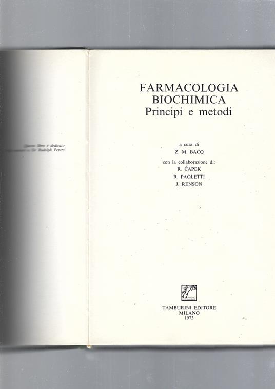 Farmacologia Biochimica - copertina