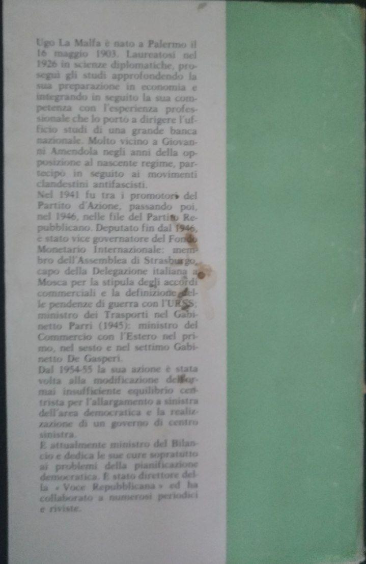 Verso la politica di piano