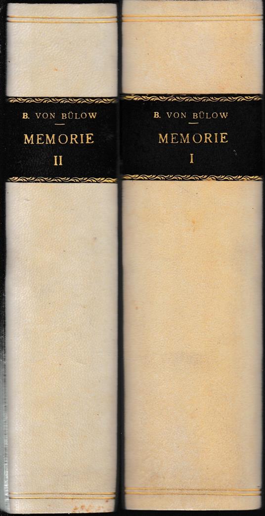 Memorie, due volumi - Bernhard von Bülow - copertina