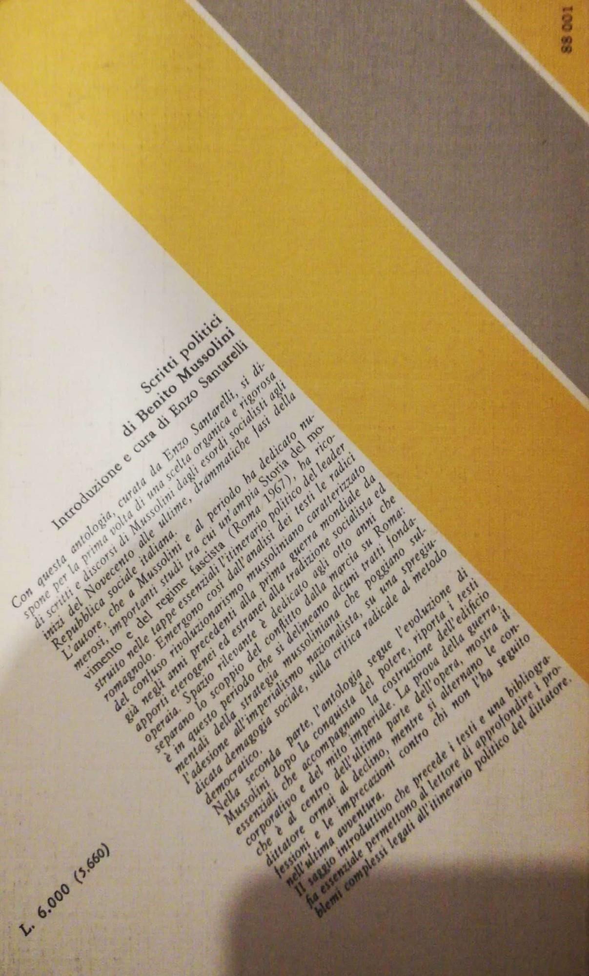 Scritti politici di Benito Mussolini