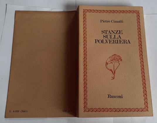 Stanze sulla polveriera - Pietro Cimatti - copertina