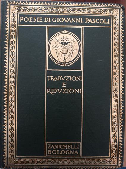 Traduzioni e riduzioni - Giovanni Pascoli - copertina