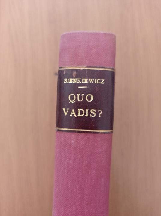 Quo Vadis? - Henryk Sienkiewicz - copertina