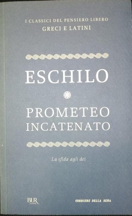 Promoteo incatenato - Eschilo - copertina