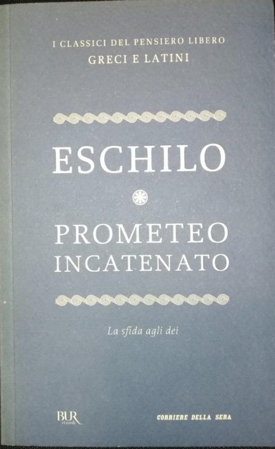 Promoteo incatenato - Eschilo - copertina