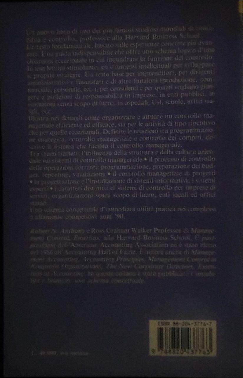 Il controllo manageriale