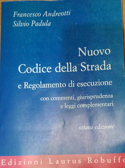 Nuovo codice della strada e regolamento di esecuzione - copertina