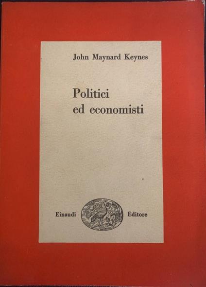 Politici ed economisti - John Maynard Keynes - copertina