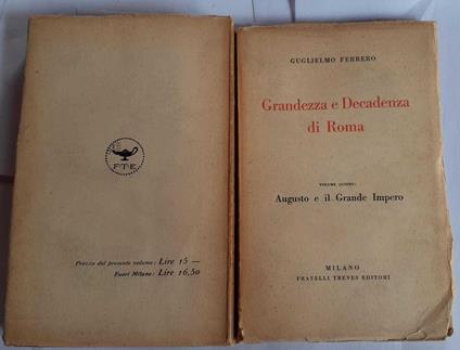 Grandezza e Decadenza di Roma. Volume V - Guglielmo Ferrero - copertina