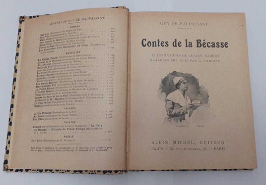 Contes de la Becasse - Guy de Maupassant - copertina