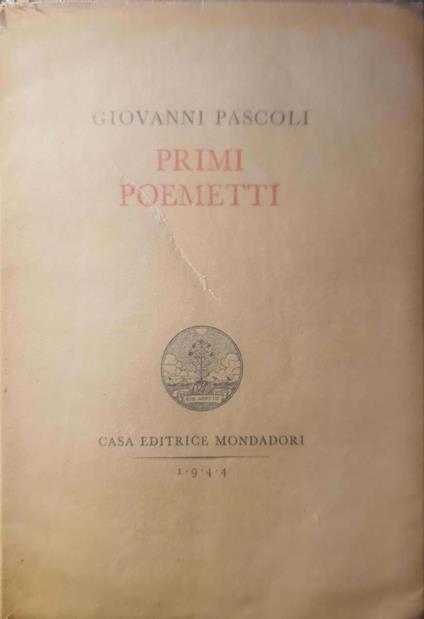 Primi poemetti - Giovanni Pascoli - copertina
