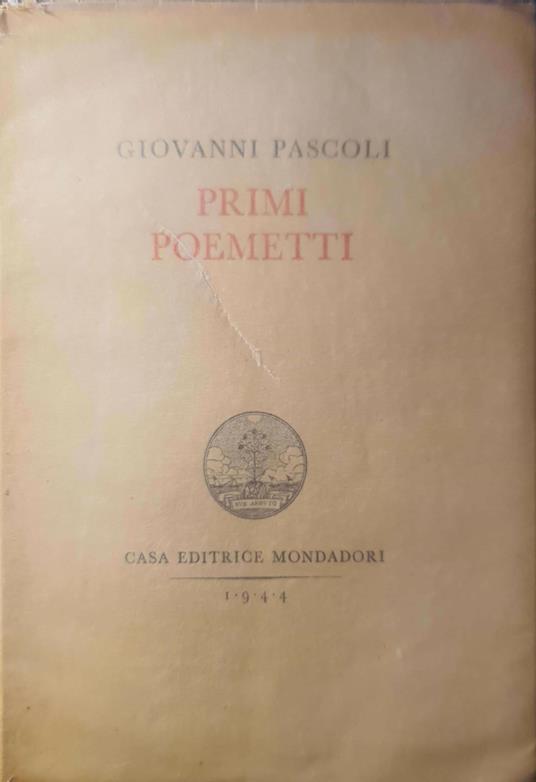 Primi poemetti - Giovanni Pascoli - copertina