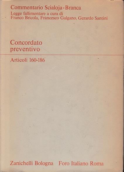 Concordato preventivo. Artt. 160-186 - Angelo Bonsignori - copertina