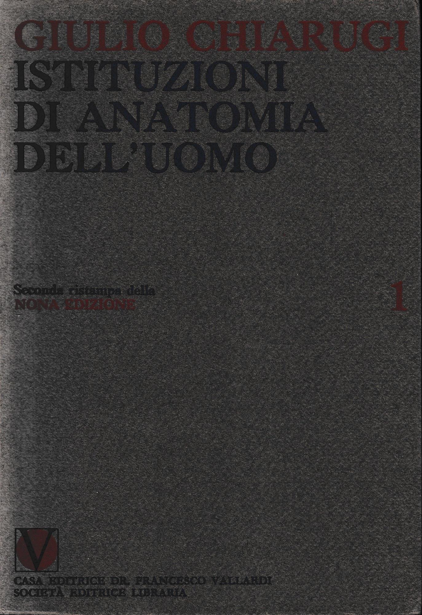 Istituzioni di anatomia dell'uomo, cinque volumi