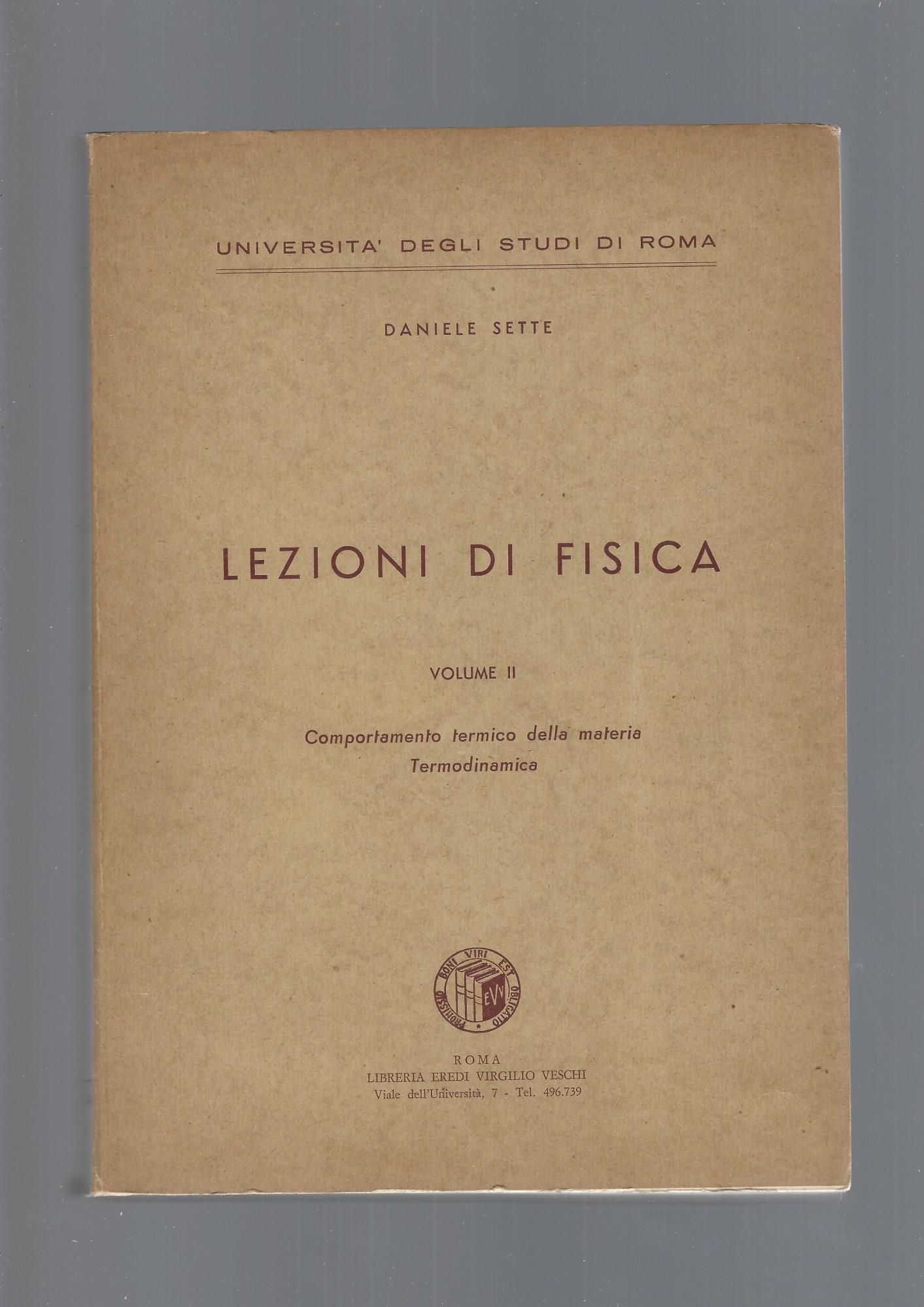 LEZIONI DI FISICA , vol. II