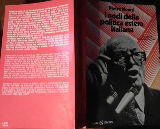 I nodi della politica estera italiana - Pietro Nenni - copertina