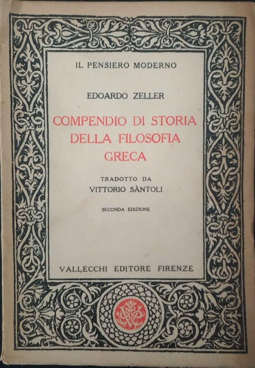 Compendio di storia della filosofia greca