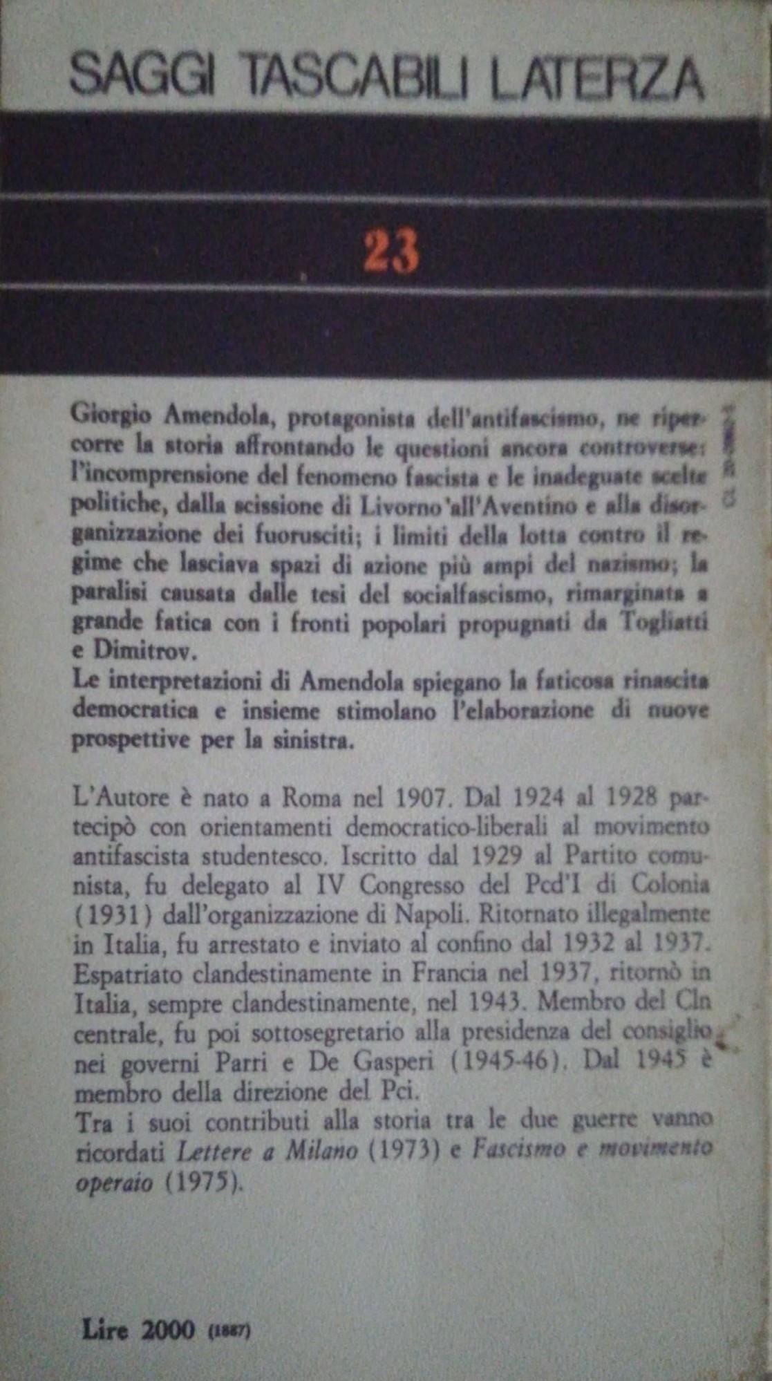 Intervista sull'antifascismo