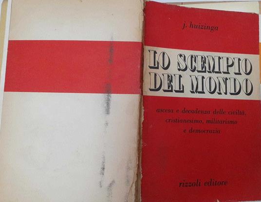 Lo scempio del mondo - Johan Huizinga - copertina