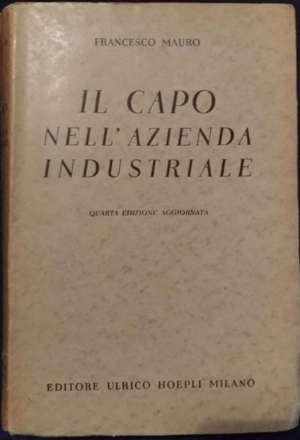 Il capo nell'azienda - Francesco Mauro - copertina