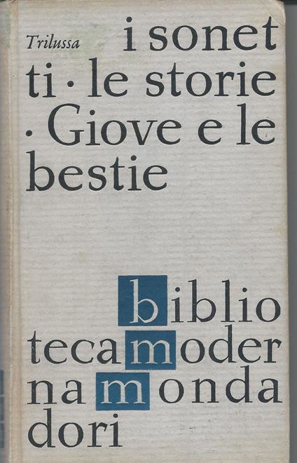 I sonetti - Le storie - Giove e le bestie - Trilussa - copertina