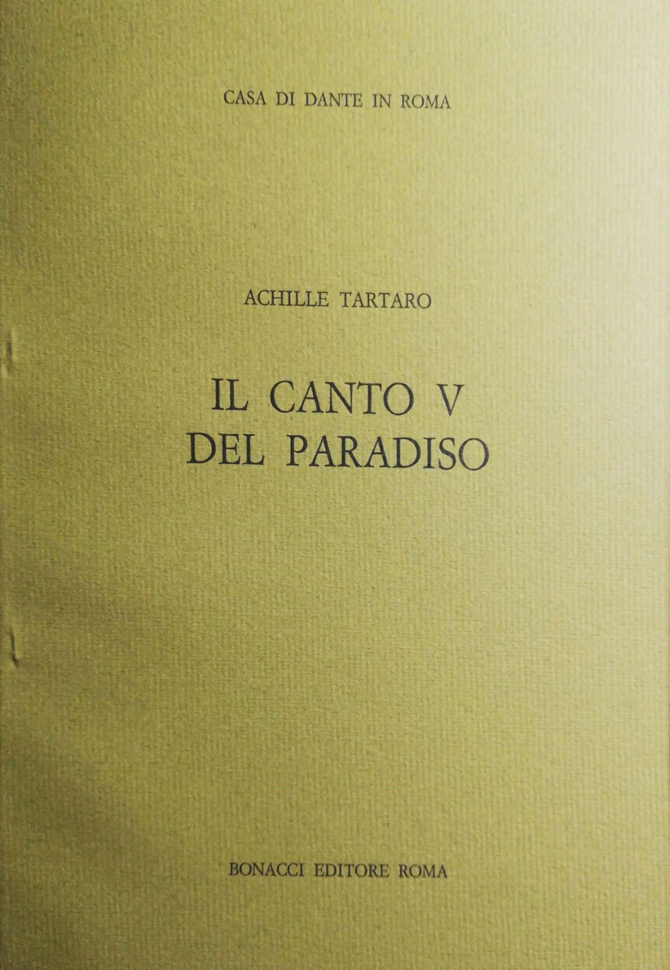 Il canto V del Paradiso