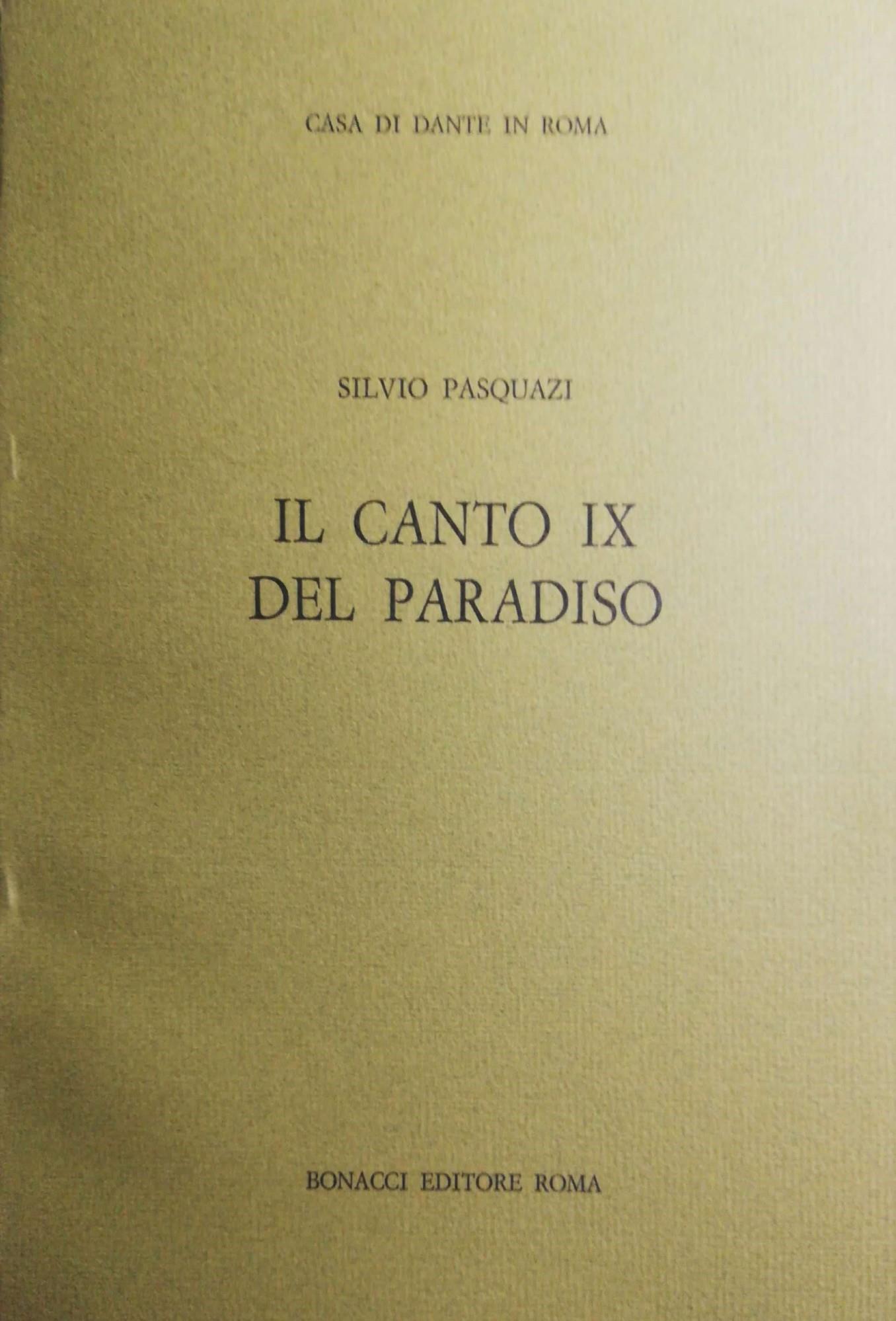 il canto IX del Paradiso