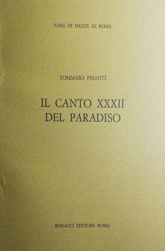 Il canto XXXII del Paradiso - Tommaso Pisanti - copertina