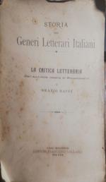 La critica letteraria dall'Antichità al Rinascimento