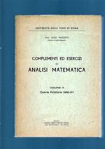 COMPLEMENTI ED ESERCIZI DI ANALISI MATEMATICA, vol II