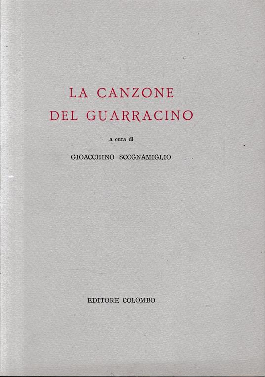 La canzone del Guarracino - Gioacchino Scognamiglio - copertina